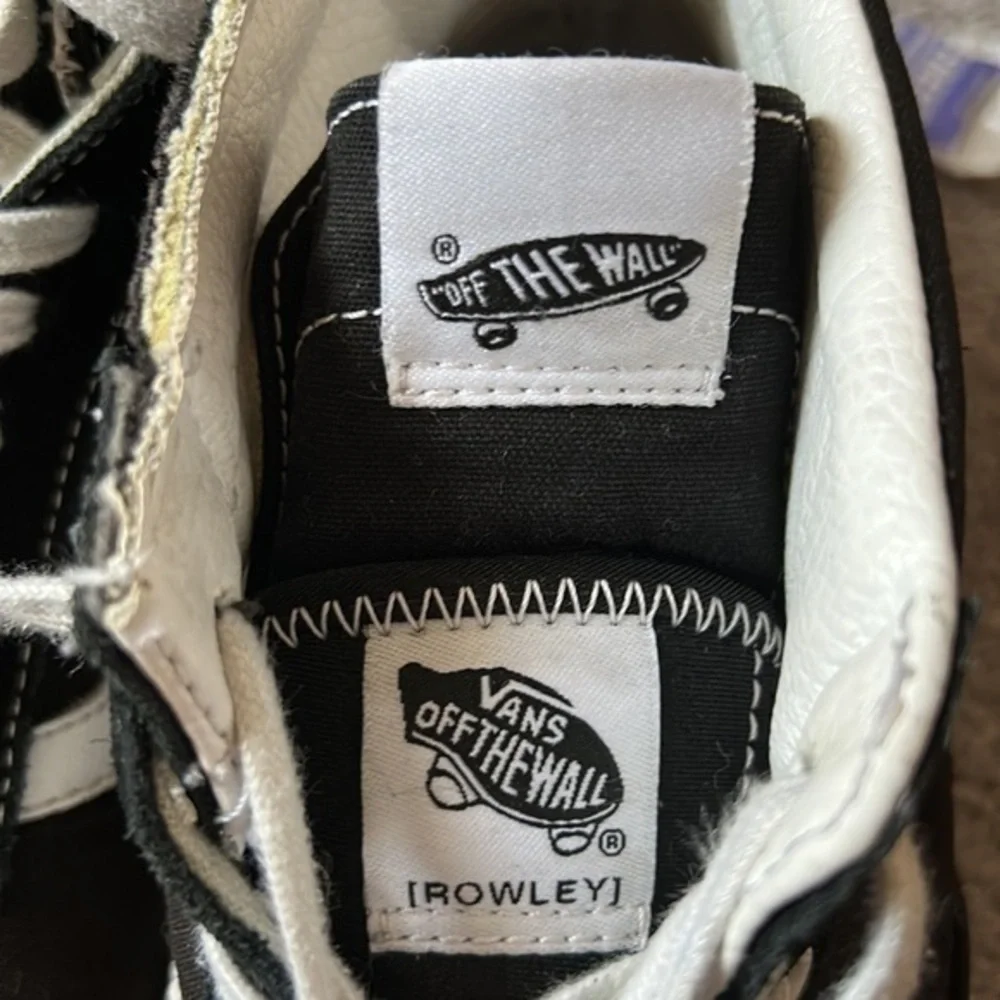 Vans Skate Half Cab Black & White Skate Shoes Size 9